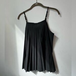 Athleta NWT Pleated Back Athlesiure adjustable Spaghetti strap tank, size S